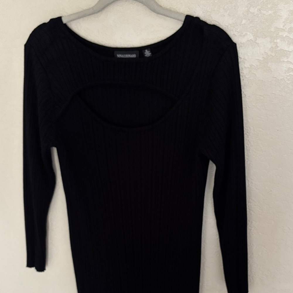 Black Long Sleeve Dress - Picture 5 of 6